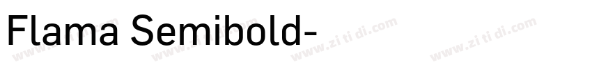 Flama Semibold字体转换